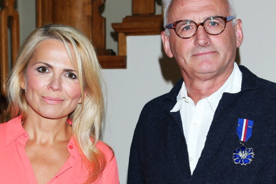 Anna Jurkszotwicz, Krzesimir Dębski, Warszawa, 14.10.2015 rok, uroczystość wręczenia odznaczeń państwowych Gloria Artis