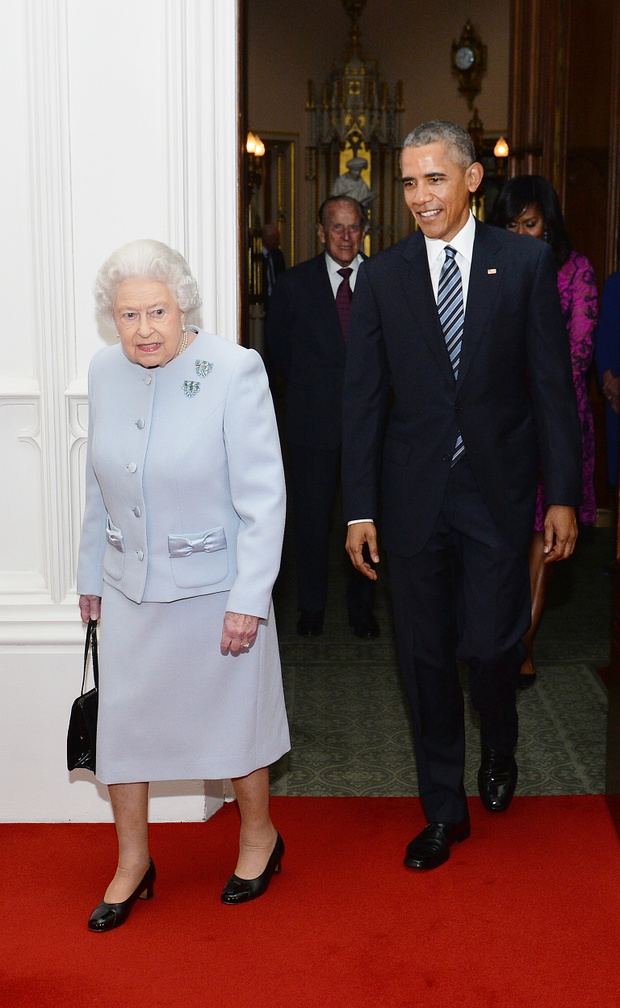 President Obama And The First Lady Lunch With The Queen and Prince Philip