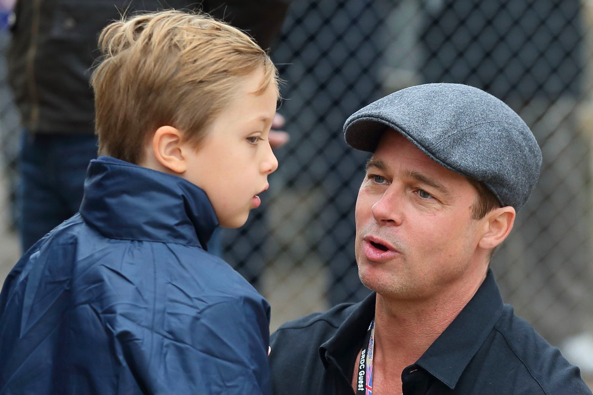 Knox Jolie-Pitt z tatą