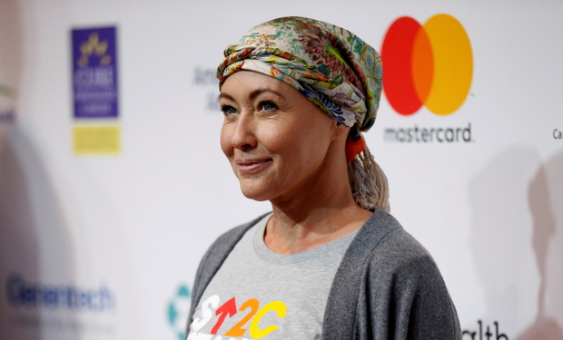 Actress Doherty arrives for a Stand Up To Cancer (SU2C) fundraising event at Walt Disney Concert Hall in Los Angeles