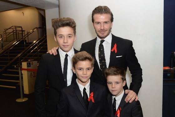GettyImages-452796051 David Beckham z synami (2)