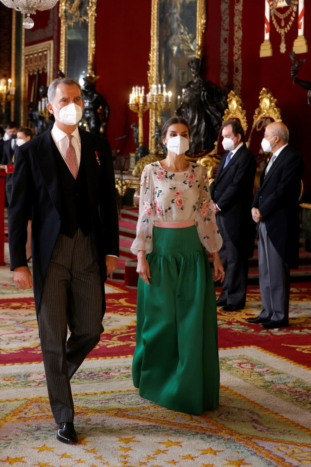Spanish Royals Receive The Diplomatic Corps At Zarzuela Palace
