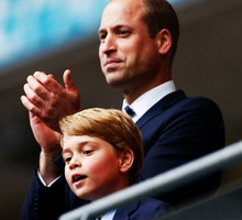 EN_01478898_3995, książę William, księżna Kate, książę George, Euro 2020: Książęta Cambridge kibicują swojej drużynie
