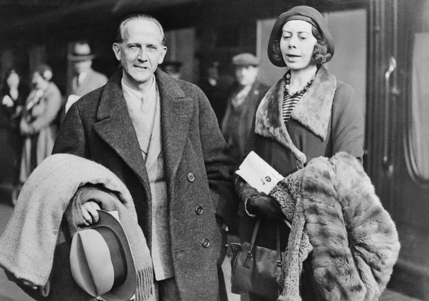 Writer A.A. Milne with Wife Daphne