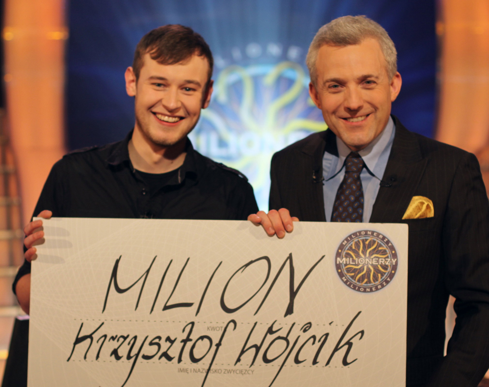 Milionerzy, Krzysztof Wójcik, Hubert Urbański, marzec 2010