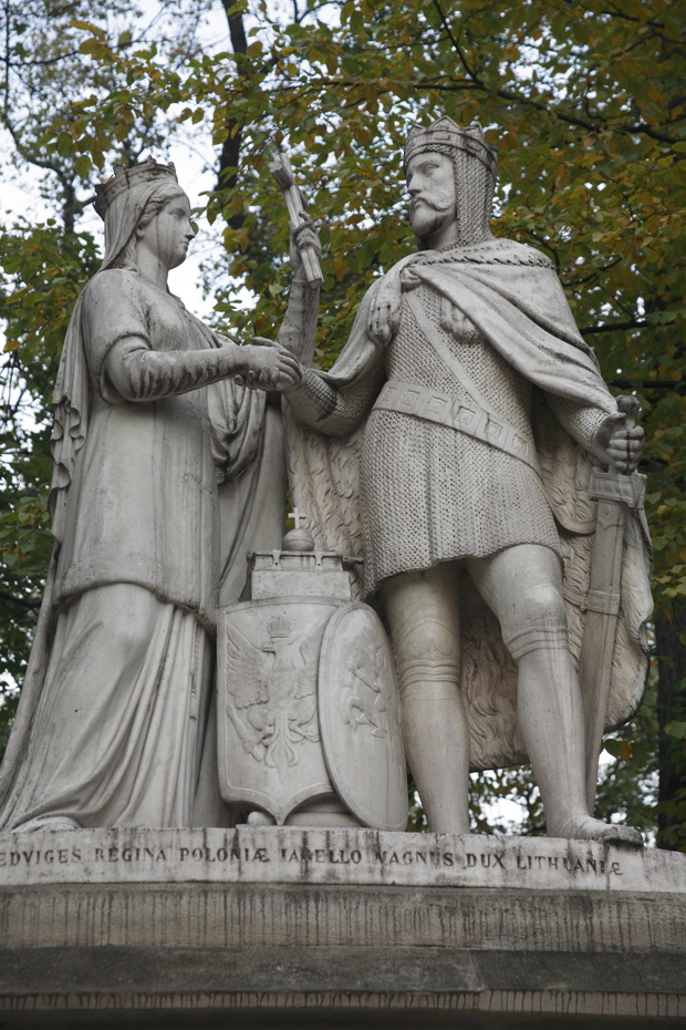 Planty Park Monument of Jagiello and Jadwiga