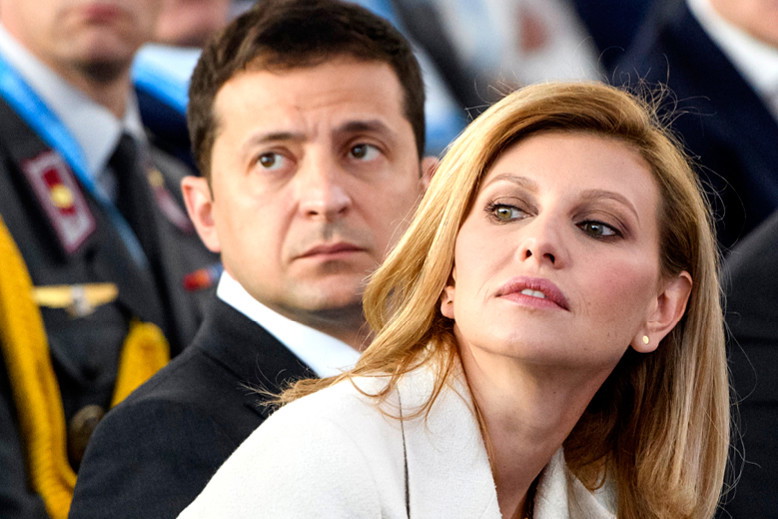 Wołodymyr Zełenski, prezydent Ukrainy, Olena Zełenska, jego żona, Kijów, Ukraina, 13.09.2019 rok