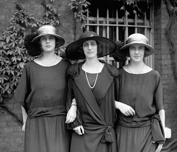 Royalty - Lady Louise Mountbatten, Princess Theodora of Greece and Princess Margarita of Greece - London