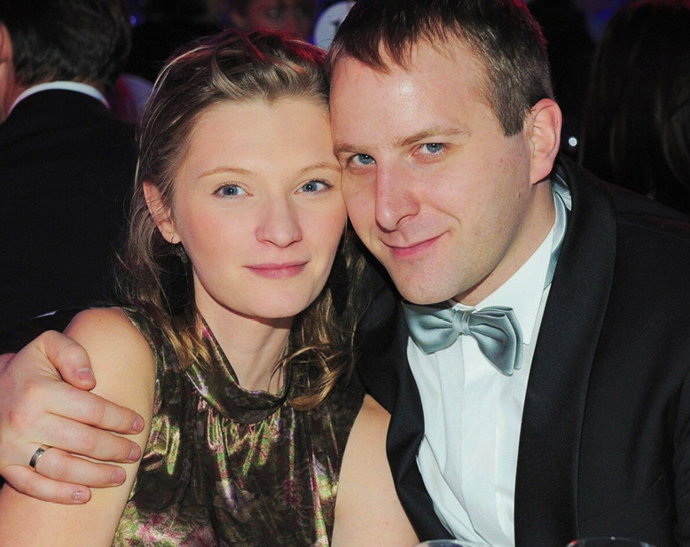 Agata Buzek, mąż Adam Mazan, Bal Przymierza Rodzin, Warszawa, 09.01.2010 rok