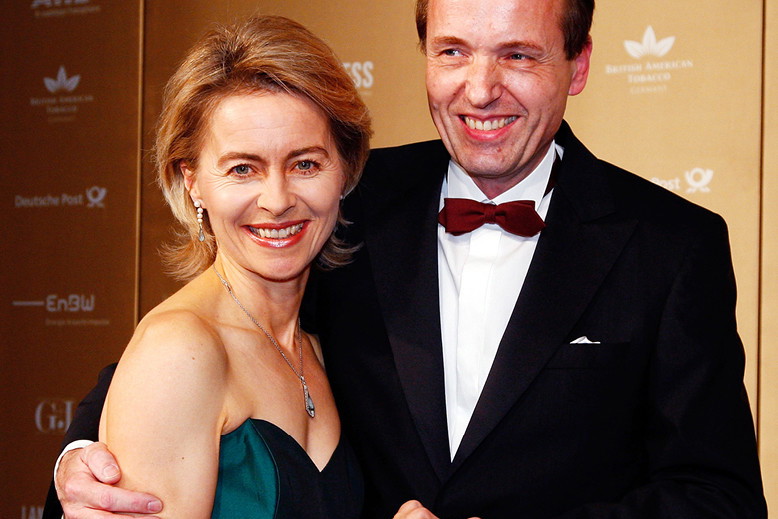 Ursula von der Leyen, mąż Heiko von der Leyen, Berlin, Niemcy, 28.11.2008 rok