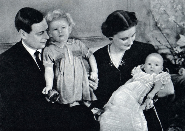 Prince George, Duke of Kent with his wife, Princess Marina and two of their children
