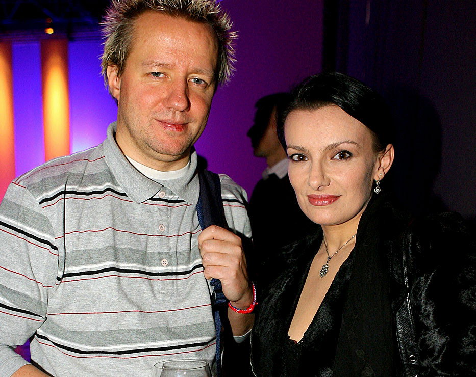 Robert Leszczyński, Alicja Borkowska, pokaz kolekcji firmy Vistula Wólczanka, Warszawa, 21.03.2007 rok