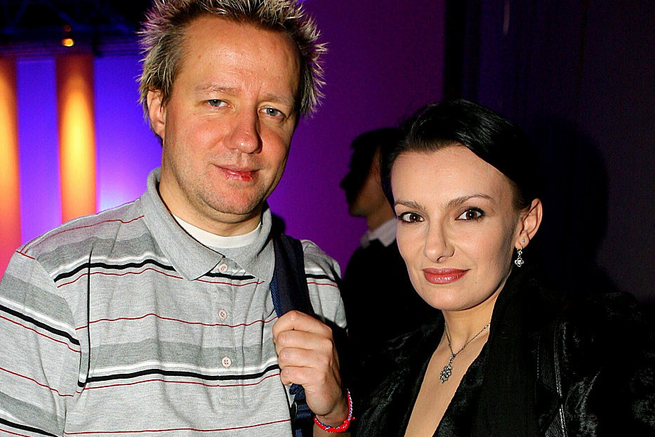 Robert Leszczyński, Alicja Borkowska, pokaz kolekcji firmy Vistula Wólczanka, Warszawa, 21.03.2007 rok