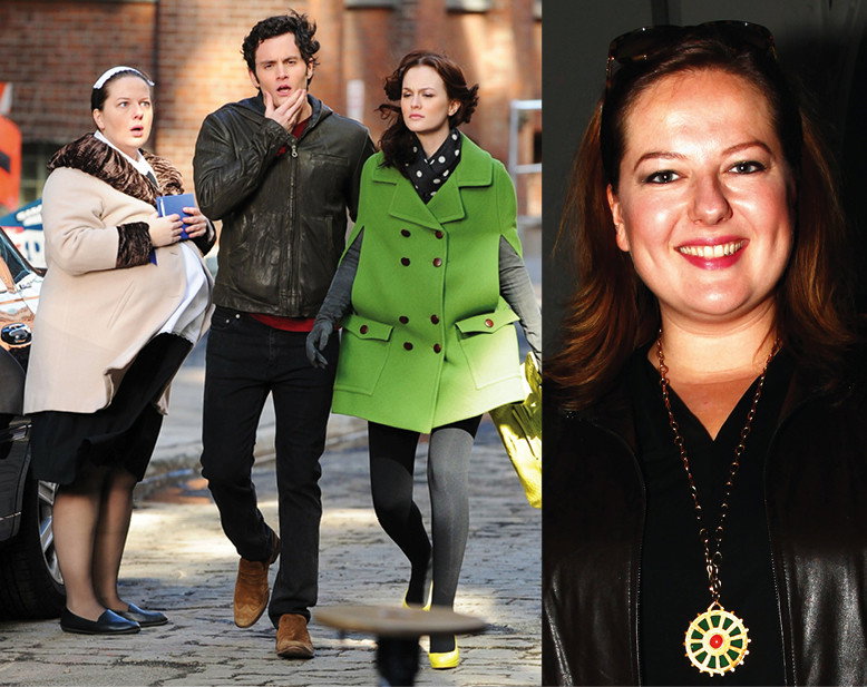 Zuzanna Szadkowski, Penn Badgley, Leighton Meester, plan serialu „Plotkara”, Nowy Jork, 01.03.2010 rok