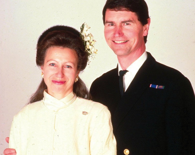 Księżniczka Anna, Timothy Laurence w dniu ślubu w Szkocji, 12.12.1992 rok