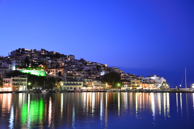 Evening view of Skopelos