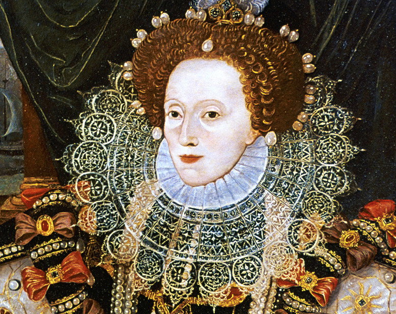 Elżbieta I Tudor, około 1754 roku, wersja portretu Armady przypisywana George'owi Gowerowi, około 1588