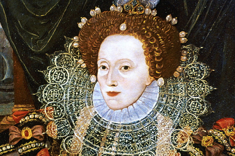 Elżbieta I Tudor, około 1754 roku, wersja portretu Armady przypisywana George'owi Gowerowi, około 1588