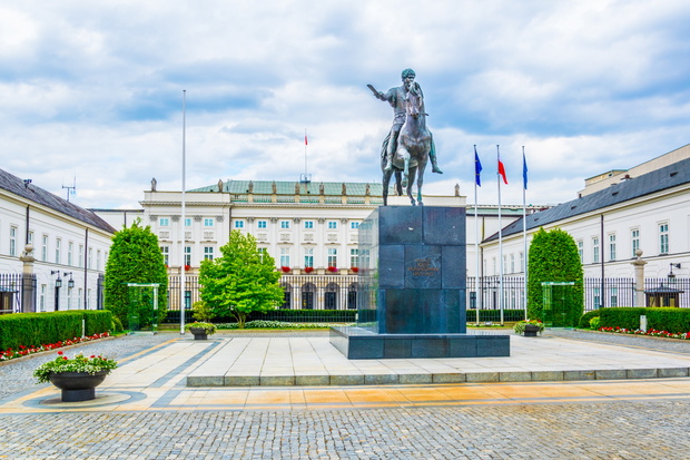 Jozel Poniatowski Sculpture outside of the Namiestnikowski Palac