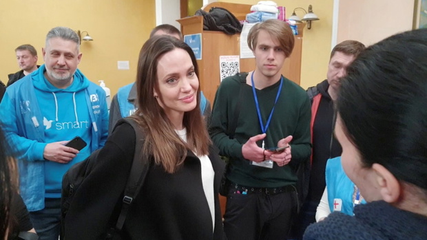 UNHCR Special Envoy Jolie visits Lviv