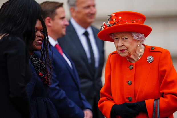 The Queen's Baton Relay At Buckingham Palace