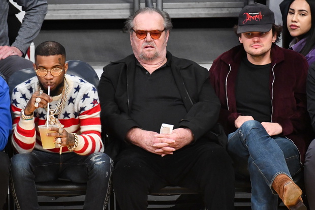 Celebrities At The Los Angeles Lakers Game