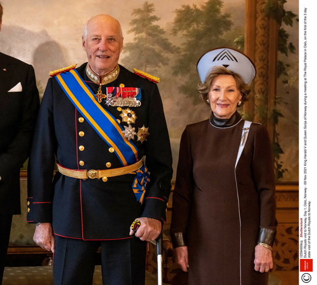Holenderska rodzina królewska z wizyt? w Norwegii