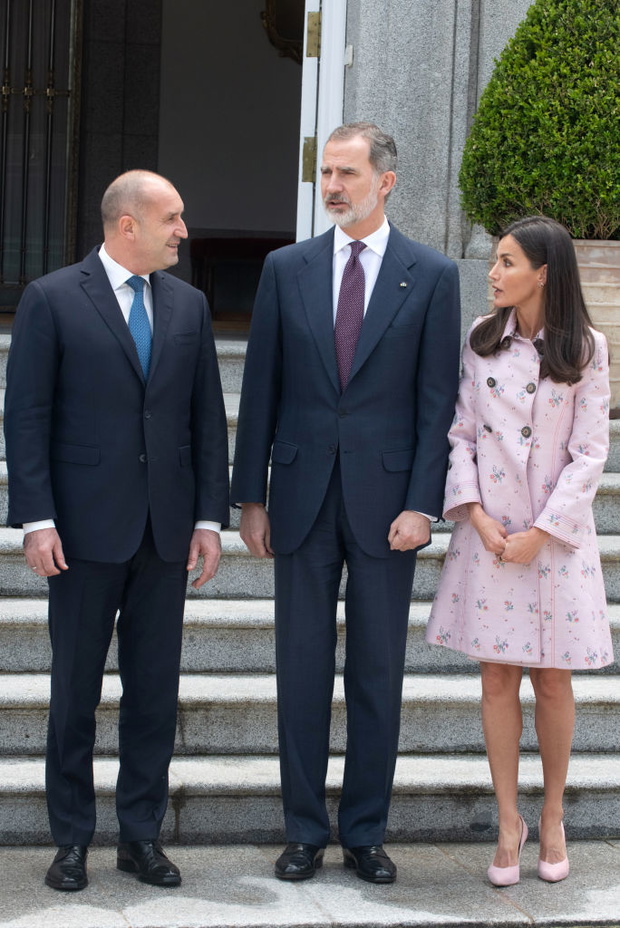 The King And Queen Of Spain Host A Lunch In Honor Of The President Of The Republic Of Bulgaria, Rumen Radev, And The First Lady, Desislava Radev.