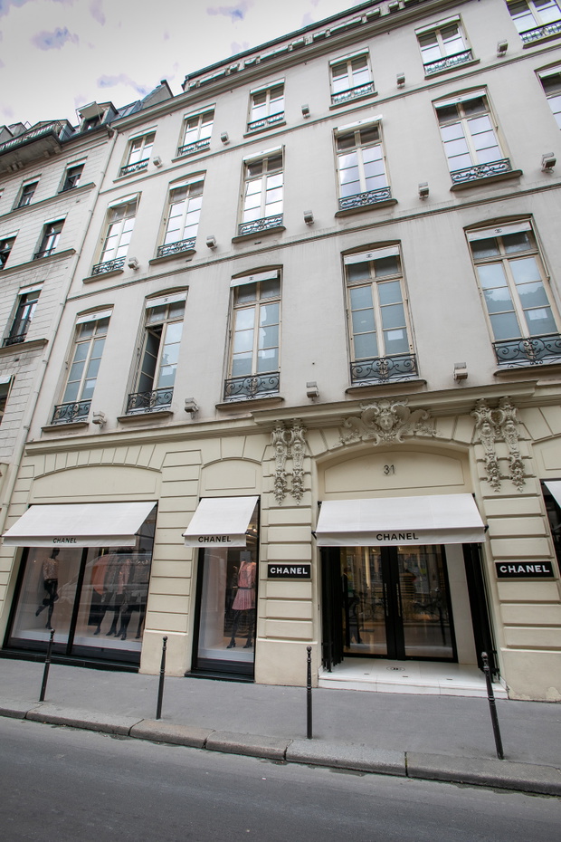Chanel's Boutique At Rue Cambon In Paris