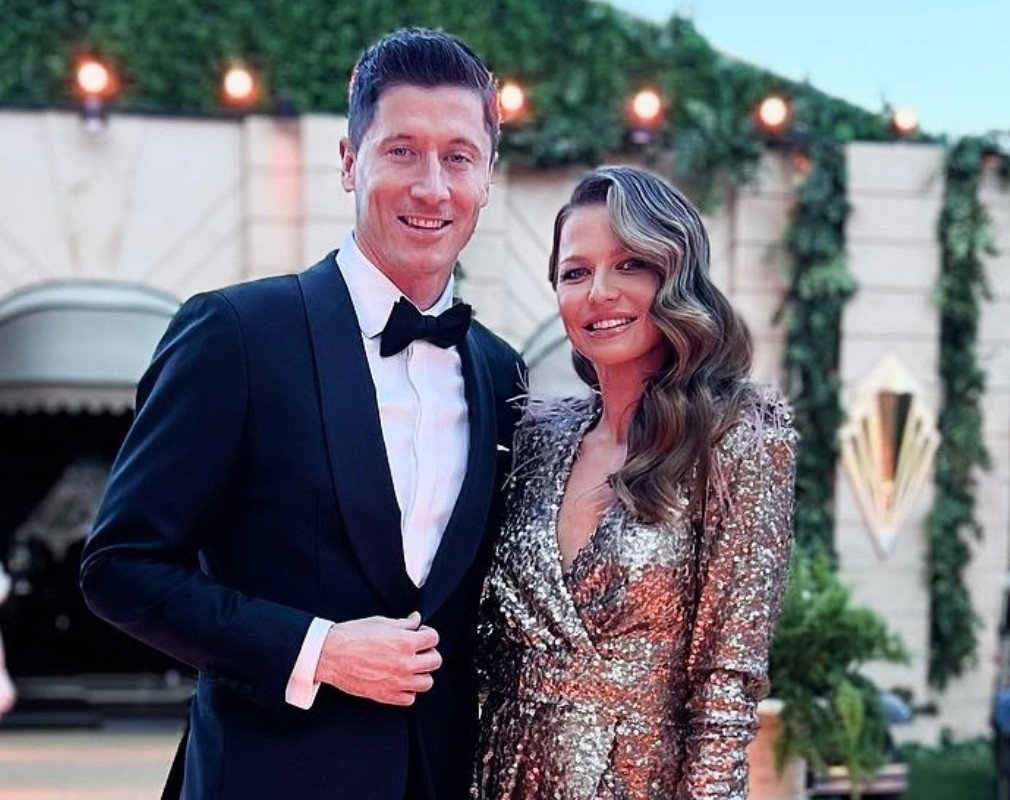 Anna Lewandowska, Robert Lewandowski, gwiazdy na balu charytatywnym Omeny Mensah