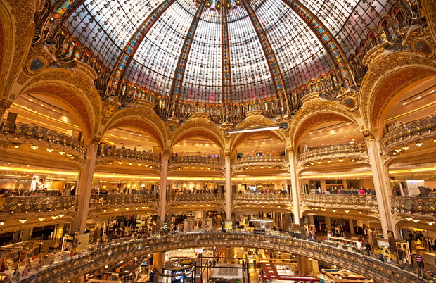 Galeries Lafayette interior in Paris