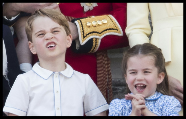Brytyjska rodzina królewska podczas ?wi?ta Trooping the Colour