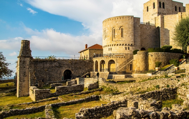 Castle Kruje, Kruje Albania, Skanderbeg Museum, Albania, Europe