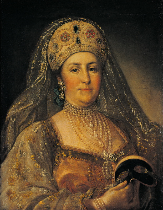 Empress Catherine II, by Rokotov Fëdor Stepanovic, 18th Century, 1770, oil on canvas, cm 264 x 186
