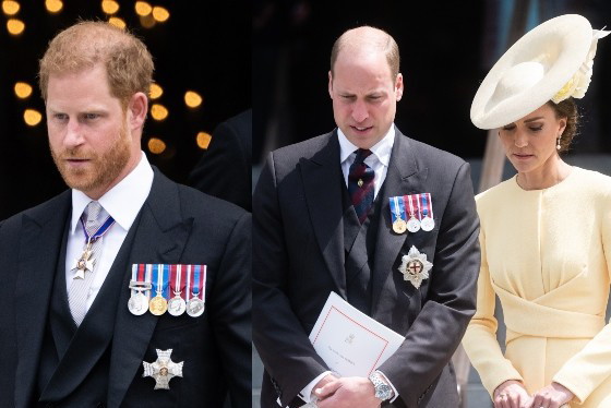 GettyImages-1400953247 Książę Harry, GettyImages-1400871816 książę William i Kate (1)