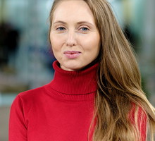 Justyna Wasilewska, plan „Dzień Dobry TVN”, Warszawa, 17.01.2021 rok