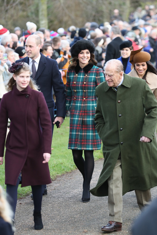 Members Of The Royal Family Attend St Mary Magdalene Church In Sandringham
