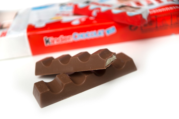 Mulhouse - France - 17 April 2020 - Closeup of Kinder chocolate