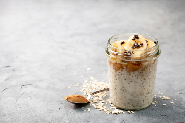 breakfast with  overnight oatmeal