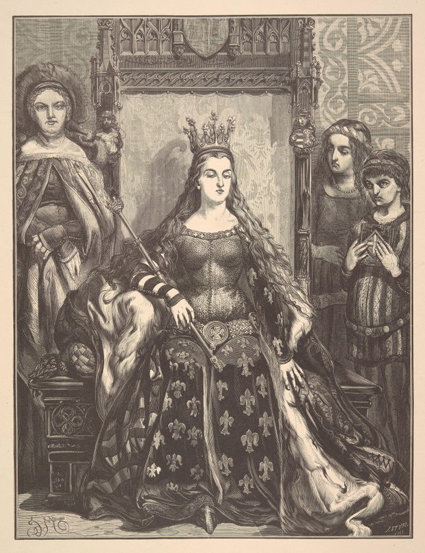 Jadwiga Andegawenska (1374 1399) Queen of Poland, daughter of Ludwik Wegierski and Elzbieta Bosniaczka, in 1384 crowned as King of Poland; Holidays of the Catholic Church, patron of Poland (according to the seal). Matejko, Jan (1838 1893), Styfi, Jan (184