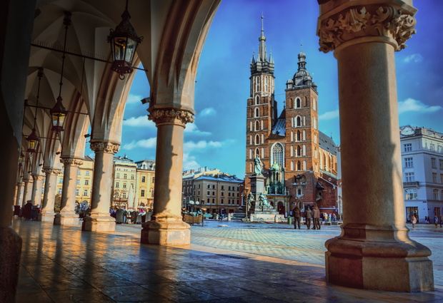 Cracow / Krakow in Poland , Europe