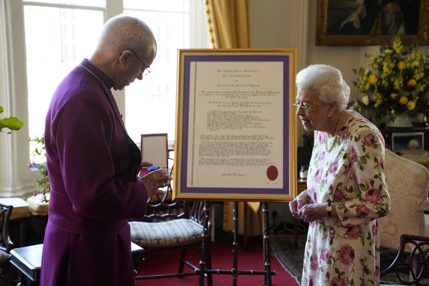 Queen Elizabeth II Receives The Archbishop Of Canterbury