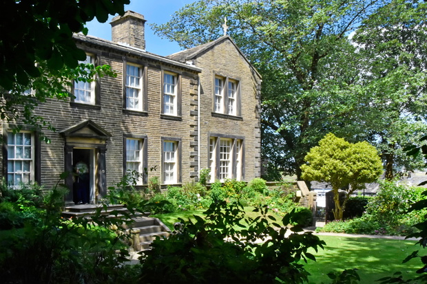 Bronte sisters family home & garden now the Brontes Parsonage Museum supporting a major tourism attraction to the Haworth village & West Yorkshire UK