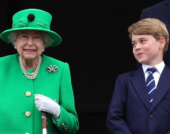 GettyImages-1401343727 książę George, królowa Elżbieta II