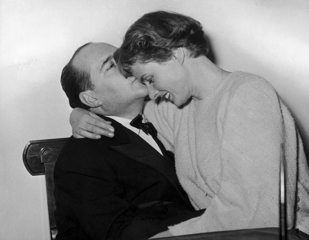 Roberto Rosselini And Ingrid Bergman, Naples, Italy, In 1953