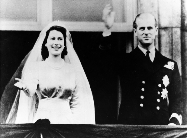 Elisabeth II. von GB/ Hochzeit mit Philip Mountbatten