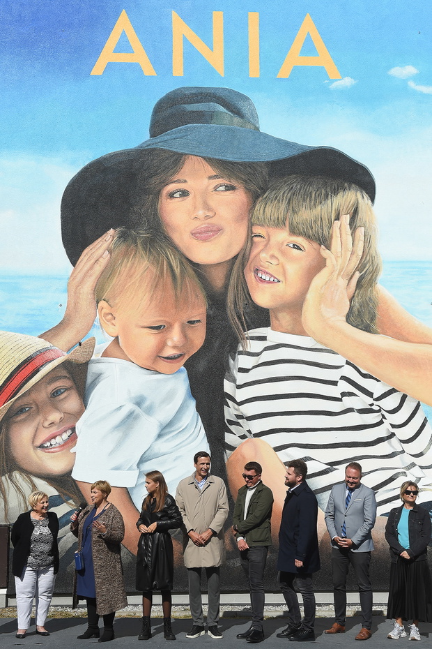 Mural z wizerunkiem Anny Przybylskiej