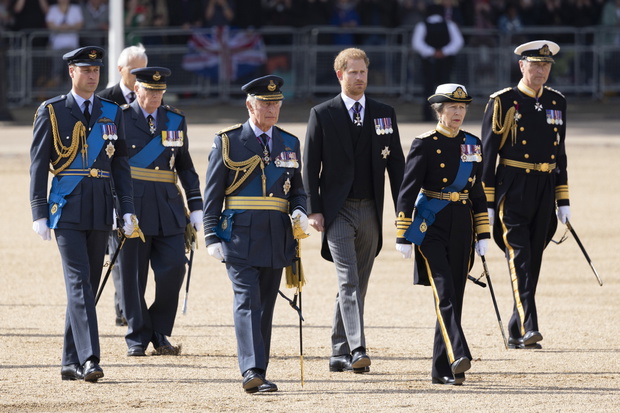 The Coffin Carrying Queen Elizabeth II Is Transferred From Buckingham Palace To The Palace Of Westminster