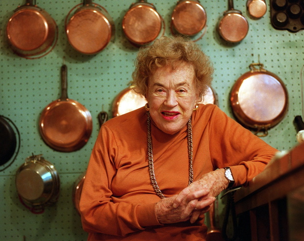 Julia Child In Her Kitchen In Cambridge, Mass.