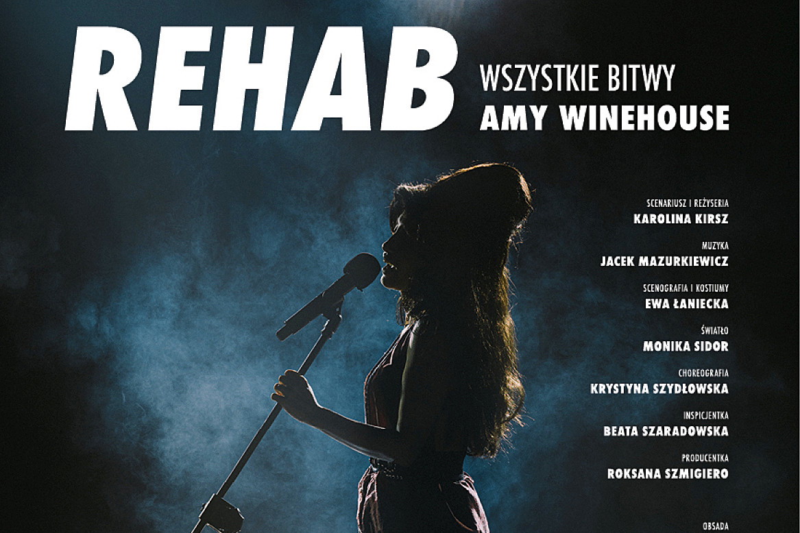 Rehab Amy Winehouse. Autor zdjęcia: Maurycy Stankiewicz. Projekt: Grzegorz Komorowski. Na zdjęciu Sylwia Najah